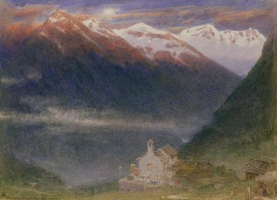 Die Schlucht von Gondo, Simplon von Albert Goodwin